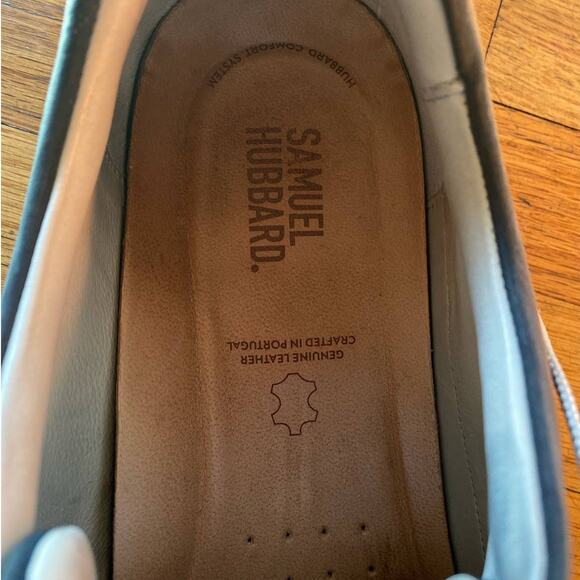 Samuel Hubbard Blue Leather Lace Up Vibram Comfortable Every Day Wear Shoes 12 - Picture 3 of 11